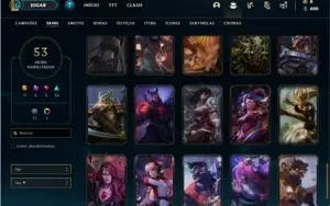 Conta bronze 1 com 110 Champs e 53 Skins