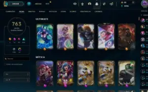 Conta league of legends 763 skins, mestre ultima season