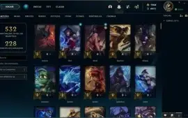 League of Legends Platina IV (110 skins - todos champs)