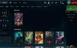 VENDO CONTA LOL 113 SKINS E SO FALTA 7 CHAMPS PRA TER TODOS!