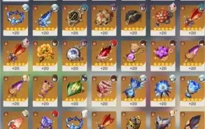 GENSHIN IMPACT / AR 55 / 11 SSR (TOTAL) + Todos os SR.