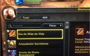 Conta wow para colecionadores