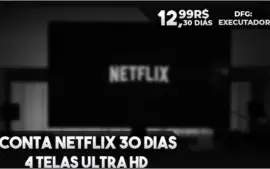 REAIS NETFLIX ULTRA HD 4 TELAS - 30 DIAS