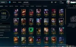 CONTA TOP COM 66 CHAMPS E 24 SKINS TOP, BARATISSIMA.