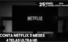 3 MESES - NETFLIX ULTRA HD 4 TELAS - 3 MESES