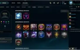 Conta borda gold 97 champ + 111skins+100icones+ 5 skins gold