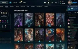 Conta LoL com todas skins !1347 SKINS E PAX JAX SKIN RARA !