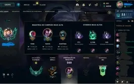 Conta LoL com todas skins !1347 SKINS E PAX JAX SKIN RARA !