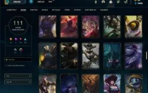 Conta Platina 4 com TODOS os champs e 111 Skins + 4 Vitorios