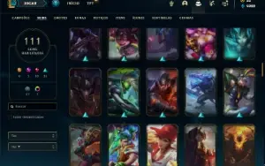 Conta Platina 4 com TODOS os champs e 111 Skins + 4 Vitorios