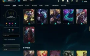 Conta Platina 4 com TODOS os champs e 111 Skins + 4 Vitorios