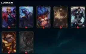 Conta LOL 77 skins nv 295
