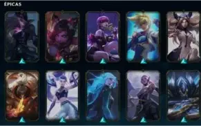 Conta LOL 77 skins nv 295