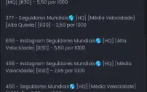 Seguidores para redes sociais, cada 1000 por 4,00