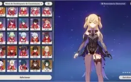 Genshin Impact AR 55  / 11 personagens 5 star.
