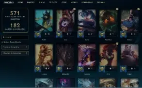 Conta LOL, GOLD I, Full champ + de 180 skins, level 352, IMP