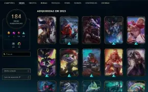Conta LOL, GOLD I, Full champ + de 180 skins, level 352, IMP