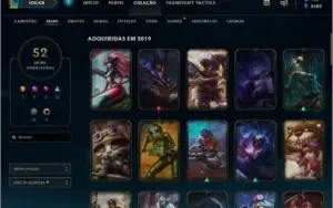 CONTA LOL 43 SKINS GOLD 4
