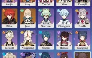 GENSHIN IMPACT Vários 5 estrelas e XIAO + LANÇA DE JADE
