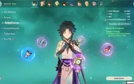 GENSHIN IMPACT Vários 5 estrelas e XIAO + LANÇA DE JADE