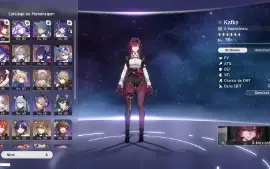 Honkai Star Rail Kafka+Cisne Negro+2 Arma Assina+Acheron