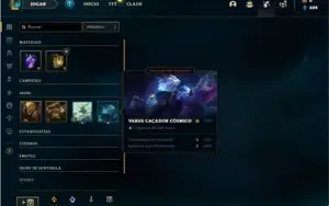 Conta Platina 4 com 28 Champs e 5 Skins + 4 Fragmentos