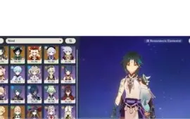 CONTA GENSHIN IMPACT COM 6 PERSONAGENS 5⭐ E 2 ARMAS 5⭐