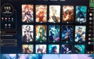 Conta League of Legends com 193 skin incluindo 8 míticas