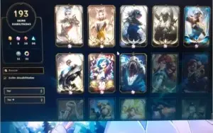 Conta League of Legends com 193 skin incluindo 8 míticas