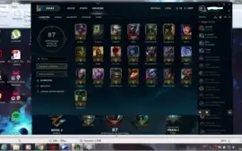 Conta League of legend prata 1 22 chapions 2 skins