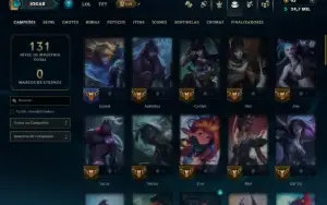 Ouro 2 com 65 Champs e 11 Skins