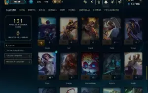 Ouro 2 com 65 Champs e 11 Skins