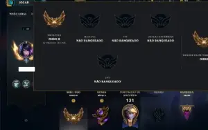 Ouro 2 com 65 Champs e 11 Skins