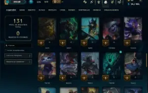 Ouro 2 com 65 Champs e 11 Skins
