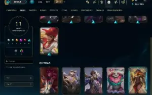 Ouro 2 com 65 Champs e 11 Skins