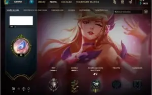 Conta League of Legends UNRANKED Otimas skins