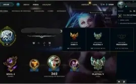 Conta Platina 5 League of Legends
