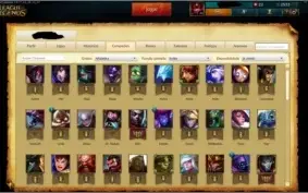 CONTA PLATINA 4, 89 CHAMPS, 33 SKINS COM SENTINELA HEXTEC