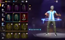 Conta de FF gemada com várias incubadoras e skins
