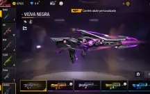 Conta de FF gemada com várias incubadoras e skins