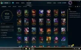 CONTA LOL LVL30 UNRANKED 71CAMPÕES 26SKINS
