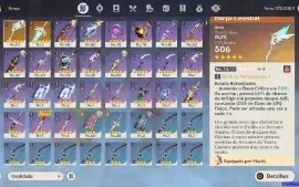 Conta Genshin AR 53, 6 Personagens 5 estrelas, yoimyia c2