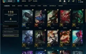 Conta prata 3 com 40 Champs e 15 Skins