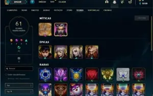 Conta prata 3 com 40 Champs e 15 Skins