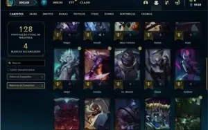 Conta prata 3 com 40 Champs e 15 Skins