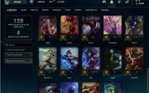 Conta prata 3 com 40 Champs e 15 Skins
