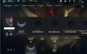 Conta prata 3 com 40 Champs e 15 Skins
