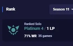 Conta platina league of legends
