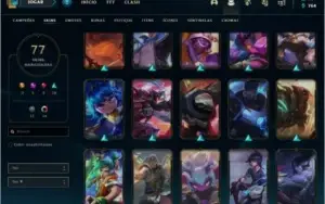 Irelia Edição Prestigio Platina 4 77 skins + 4 Prestigios