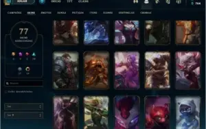Irelia Edição Prestigio Platina 4 77 skins + 4 Prestigios